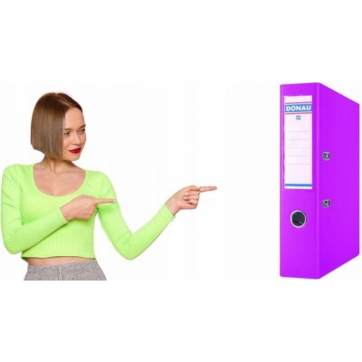 Donau Rainbow pákový pořadač A4 7,5 cm růžový – Zboží Živě