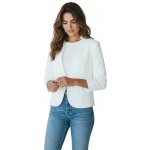 M.K.M dámské bílé sako SABINA Bílá – Zboží Dáma