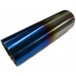 Jap Parts kulatá rovná s titanovým efektem - průměr 76mm