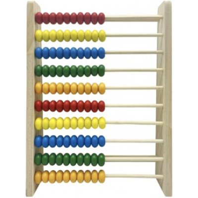Petr Sury dřevěné počítadlo 100 kuliček 20 × 27 cm – Zboží Mobilmania
