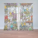 SABLIO Záclony Graffiti 2ks 150x250cm – Hledejceny.cz