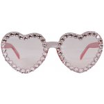 Guirca Brýle srdce růžové s kamínky – Zboží Dáma