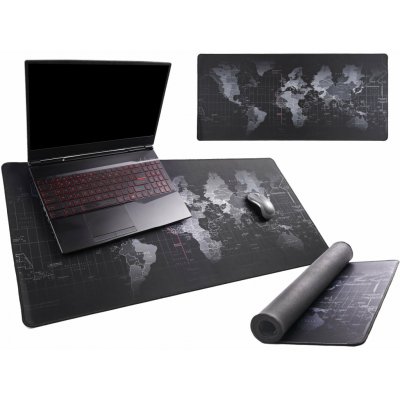 ISO 8517 Podložka pod myš a klávesnici Mapa světa 88x30cm – Zbozi.Blesk.cz