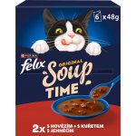 Felix Soup Hovězí, kuře, jehně 6 x 48 g – Hledejceny.cz