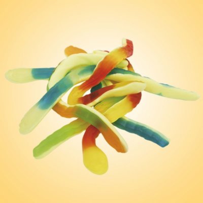 Juiccee Gummee Želé bonbony Strašidelní hadi 1 kg – Zboží Dáma