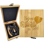 Sablio Dárková sada na víno Nejlepší máma na světě: 147×168×49 mm – Hledejceny.cz