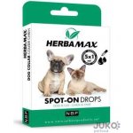 Herba Max Spot-on pro psy kočky do 15 kg 5 x 1 ml – Zboží Dáma Herba Max Spot-on pro psy kočky do 15 kg 5 x 1 ml – Zboží Dáma