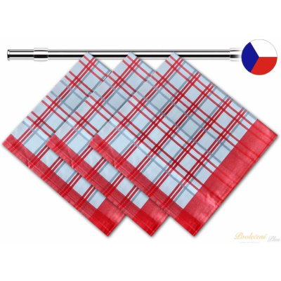 Sleep-well TRADIČNÍ KÁRO 50 x 70 cm červená 3 ks – Hledejceny.cz