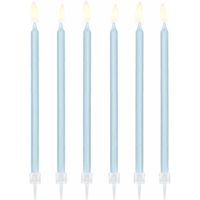 PartyDeco SVÍČKY sv.modré 14cm – Zboží Dáma