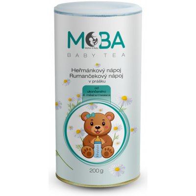GOLDIM MOBA BABY TEA Heřmánkový nápoj 200 g – Zboží Dáma