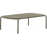 Kave Home Tmavě zelený kovový zahradní stolek Joncols 113 x 65 cm – Hledejceny.cz