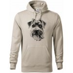 Knírač malý, černý tisk mikina Premium – Zboží Dáma