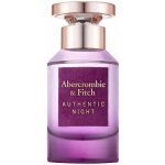 Abercrombie & Fitch Authentic Night parfémovaná voda dámská 50 ml – Hledejceny.cz