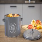 Esschert Design Dóza Secrets Du Potager na brambory šedá antracit 6 l – Sleviste.cz