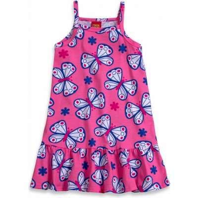 Dívčí letní šaty KYLY MOTÝLI růžové – Sleviste.cz