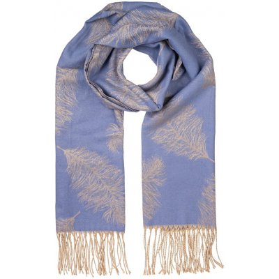 Biju dámský oboustranný šál dAN23155-08 peříčka modré 7200666-3 – Zboží Dáma