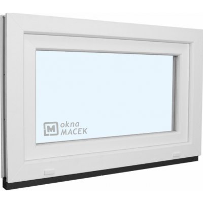 KNIPPING Plastové okno - 70 AD, 900x600 mm, S, bílá Sklo: čiré – HobbyKompas.cz