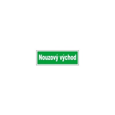 Tabulka - Nouzový východ 30 x 10,5 cm