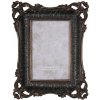Klasický fotorámeček Černý fotorámeček s bronzovými ornamenty – 10x15 cm