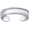 Prsteny SILVEGO Otevřený stříbrný prsten na nohu Sandy PRM11661R