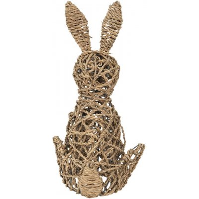 Dekorace socha hnědý vyplétaný králík 25*25*42 cm – Hledejceny.cz