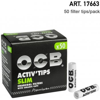 OCB active tips filtry 7 mm 50 x 10 ks