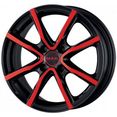 MAK Milano 6,5x16 4x100 ET40 black red – Zboží Mobilmania