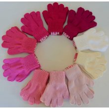 RDX Zimní dívčí prstové rukavičky pletené Růžová