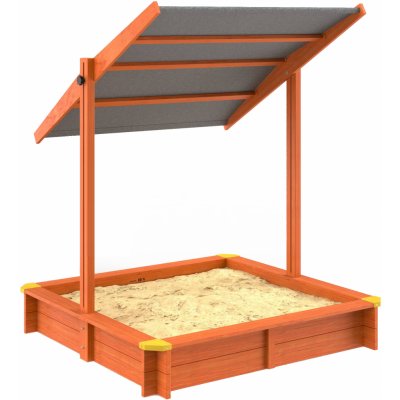 Spielwerk 109560 Pískoviště se stříškou Sami smrkové dřevo 120x120x120cm – Zboží Dáma