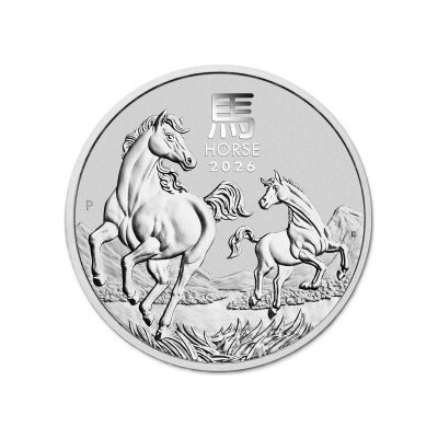 Perth Mint Stříbrná mince Rok Koně Lunar III 2026 1 oz – Zbozi.Blesk.cz