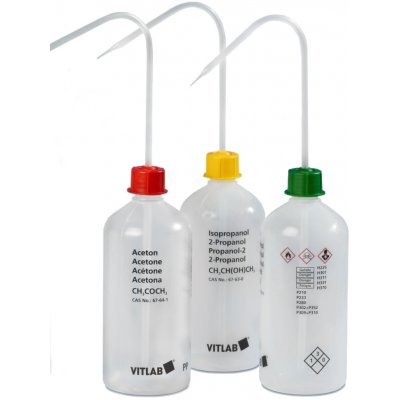 Tryska s potiskem Heptan, 500 ml, úzký hrdlo GL25 – PE-LD – Sleviste.cz