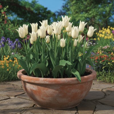 Sadbový set tulipánů Produkty: Tulipán 'White Triumphator' – Hledejceny.cz