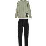 Pepperts! chapecké pyžamo khaki černá – Zboží Dáma