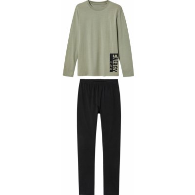 Pepperts! chapecké pyžamo khaki černá – Zboží Dáma