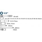 FORTUM sada prodloužených nástrčných klíčů 20ks,4700012 – Zboží Dáma