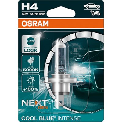 Osram Cool Blue Intense H4 P43t 12V 60/55W 64193CBN-01B – Zboží Mobilmania