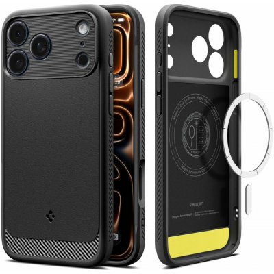 Spigen Rugged Armor MagSafe Matte Black iPhone 17 Pro ACS10329 – Zboží Živě