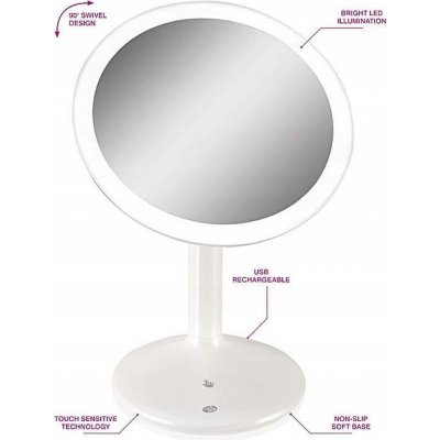 RIO MMST Rose Gold LED Kosmetické zrcadlo – Sleviste.cz