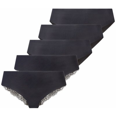Esmara Dámské bezešvé kalhotky 5 kusů černá – Zboží Mobilmania