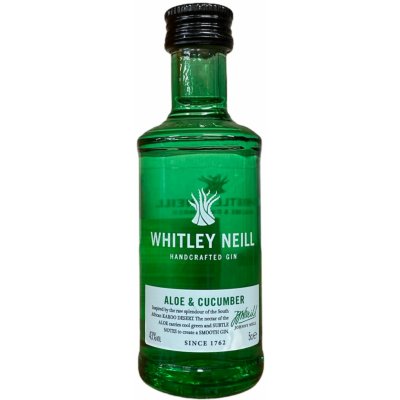 Whitley Neill Aloe & Cucumber gin 43% 0,05 l (holá láhev)