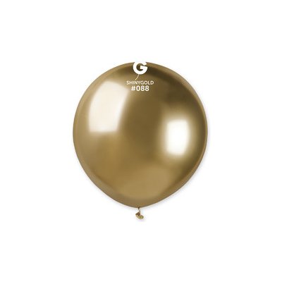 Balónky nafukovací chromové průměr 48 cm SHINY zlatý