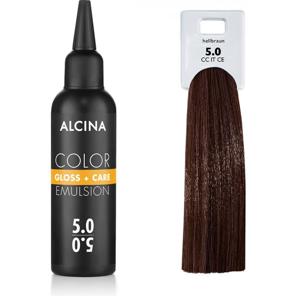 Barva na vlasy Alcina Tónovací emulze 5.0 Světle hnědá 100 ml