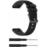 ESES Silikonový řemínek černý pro Garmin Fenix 5/6/Forerunner 935/945 1530000834 – Zboží Živě