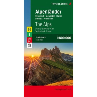 Alpské země 1:800 000 / automapa