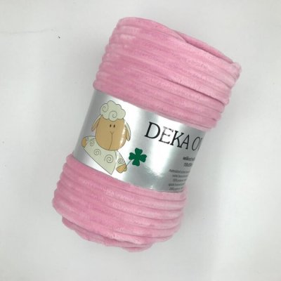 Svitap deka z mikrovlákna Extra měkká ovečka manžestr růžová 150x200