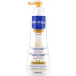 Mustela Bébé Dry Skin výživný čisticí gel s obsahem ochranného krému obnovující kožní bariéru pro děti od narození Hair & Body 300 ml – Zboží Dáma