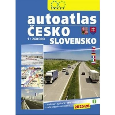 Autoatlas Česká republika Slovenská republika 1:240 000 – Zboží Dáma