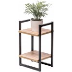 Versanis stojan na květiny 639 40 cm Černý Řemeslný dub – Zboží Dáma