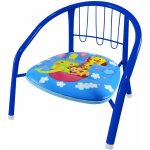 Jenifer Child 100 Blue židle s pískající podsedákem kovová 36x36x36cm modrá – Sleviste.cz