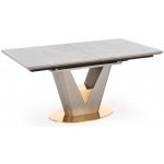 Halmar Jídelní stůl Beckett šedá / zlatá – Sleviste.cz